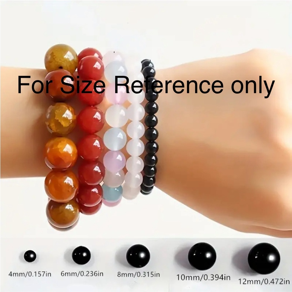 Radiant Honey Calcite Stone Crystal Stretch Bracelet Infused with Healing Energy - Picture 5 of 5